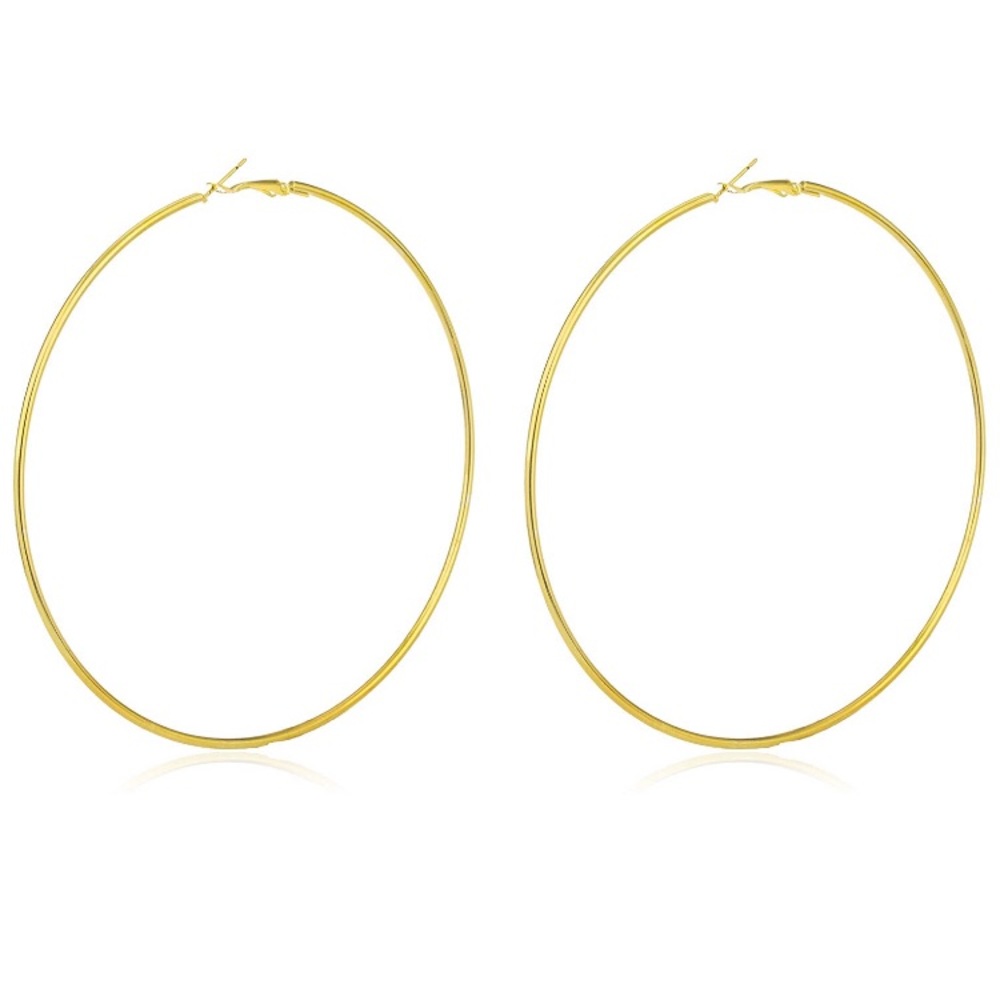 Brand new Gold tone hoop earrings